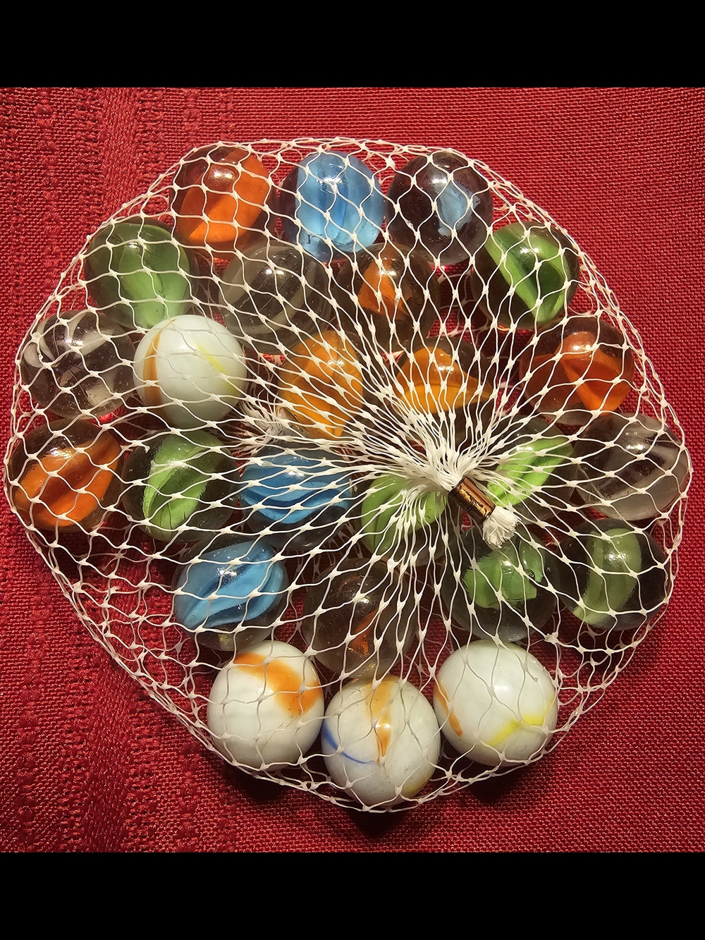 Assorted Glass Marbles Bag - Multicolor